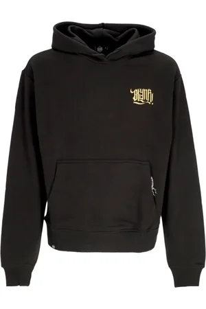 DOLLY NOIRE Sweathshirts & Hoodies, Herre, Sort, L, Bomuld, Ørkenkranium Letvægts hættetrøje Sort