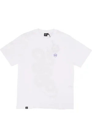 DOLLY NOIRE Top, Herre, Hvid, XL, Bomuld, Slangeprint T-shirt Hvid Herre T-shirt