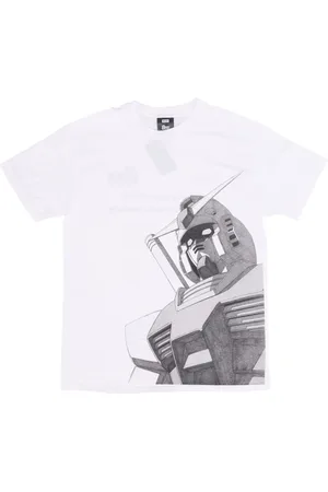 Huf Top, Herre, Hvid, S, Bomuld, Gundam Hvid Tee Kortærmet