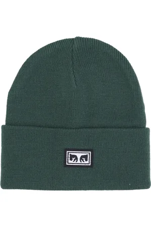 Obey Tilbehør, Herre, Grøn, ONE SIZE, Uld, Mørk Cedar Herre Beanie Hat