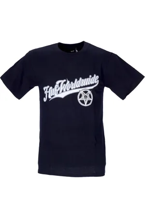 Huf Top, Herre, Sort, S, Bomuld, Sort Herre Tee med Thrasher Logo