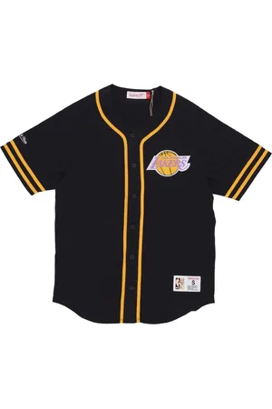 Mitchell & Ness Sport, Herre, Sort, L, Bomuld, NBA Modeknapjakke Los Angeles Lakers
