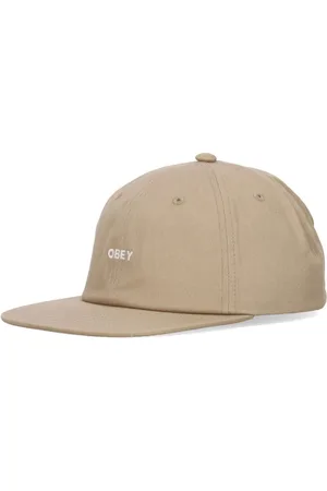 Obey Tilbehør, Herre, , ONE SIZE, Bomuld, Fed Twill Flat Brim Cap