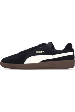 PUMA Sko, Herre, Sort, 46 EU, Sort Ruskind Army Trainer Lav Sneaker
