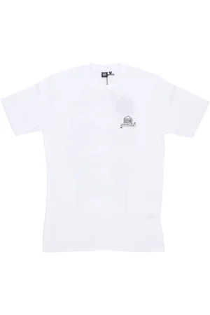 DOLLY NOIRE Top, Herre, Hvid, S, Bomuld, Hvid Crew Neck T-shirt Blød pasform