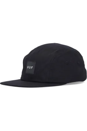 Huf Tilbehør, Herre, Sort, ONE SIZE, Bomuld, Sort Flad Skygge Camper Kasket
