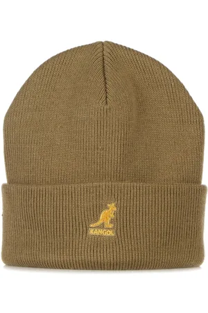 Kangol Tilbehør, Herre, Brun, ONE SIZE, Uld, Ribbet Vinterhue Kamel