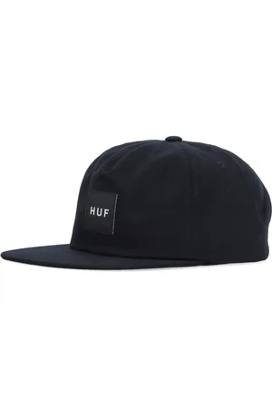Huf Tilbehør, Herre, Sort, ONE SIZE, Bomuld, Sort Flat Visor Cap Snapback Sæt