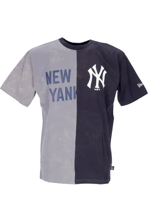 New Era Top, Herre, Flerfarvet, XL, Bomuld, Yankees Grafisk Tee Storm Grå/Flåde