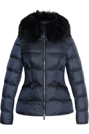 Moncler Jakke, Dame, Blå, XS, Uld, Jakke Boed