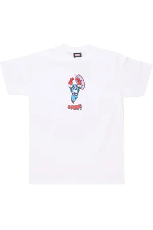 Huf Top, Herre, Hvid, S, Bomuld, Avengers Hvid Tee Kortærmet T-shirt
