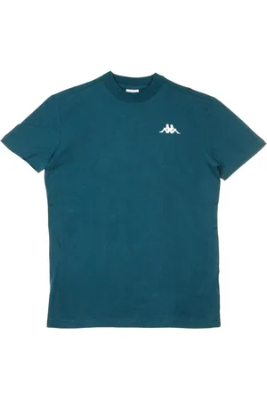 Kappa Top, Herre, Blå, XL, Uld, Blå Petrol/Sort Herre T-shirt