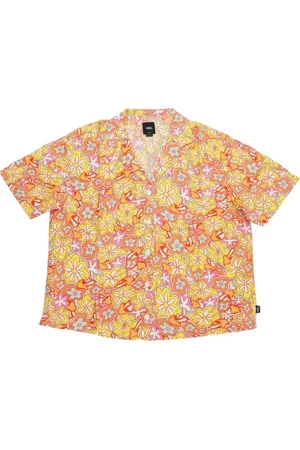 Vans Bluser & Skjorter, Dame, , M, Uld, Blomstret kortærmet vævet skjorte