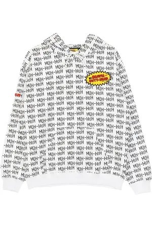 IUTER Sweathshirts & Hoodies, Herre, Flerfarvet, S, Bomuld, Hvid Letvægts Hættetrøje All Over Print