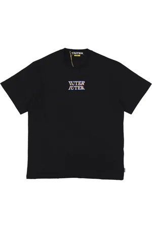 IUTER Top, Herre, Sort, XS, Bomuld, Sort kortærmet rundhals T-shirt