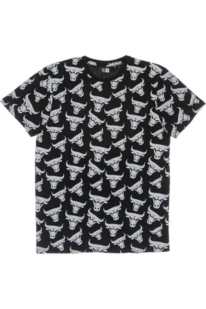 New Era Sport, Herre, Sort, XL, Bomuld, Chicago Bulls Logo Tee Sort