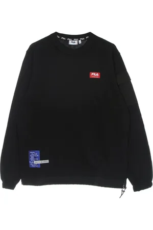 Fila Sweathshirts & Hoodies, Herre, Sort, L, Bomuld, Sort Crewneck Langærmet Skjorte