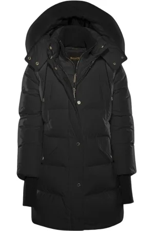 MOORER Jakke, Dame, Sort, XL, Uld, Allround Pufferjakke med Aftagelige Dele