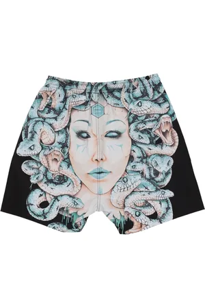 DOLLY NOIRE Badetøj, Herre, Sort, S, Uld, Sorte badeshorts med indvendig mesh