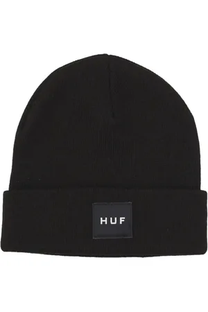 Huf Tilbehør, Herre, Sort, ONE SIZE, Uld, Sort Beanie Hat Sæt Boks