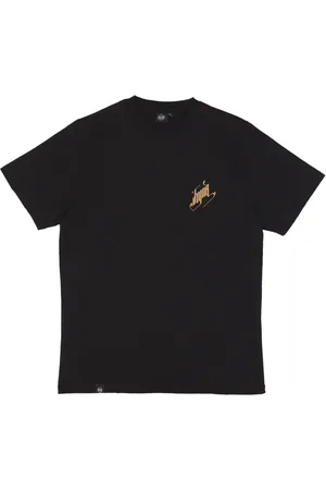 DOLLY NOIRE Top, Herre, Sort, L, Bomuld, Drage T-shirt Sort Herre T-shirt
