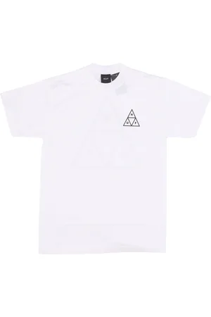 Huf Top, Herre, Hvid, L, Bomuld, Triangle Tee Hvid Kortærmet T-shirt