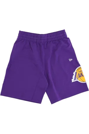 New Era Sport, Herre, Lilla, L, Bomuld, Lakers Hold Logo Shorts Lilla