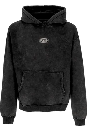 DOLLY NOIRE Sweathshirts & Hoodies, Herre, Sort, L, Bomuld, Reflekterende Sort Hoodie