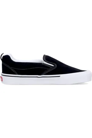 Vans Sko, Herre, Sort, 42 1/2 EU, Slip-On Lav Top Sort/Hvid Sneakers
