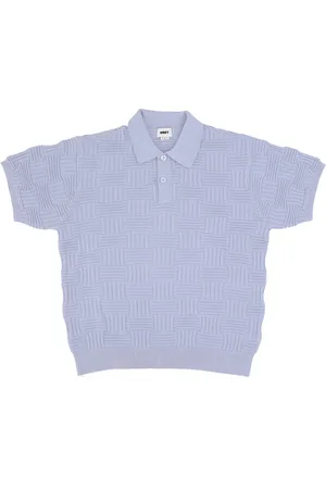 Obey Top, Herre, Blå, XL, Bomuld, Hydrangea Kortærmet Polo Sweater
