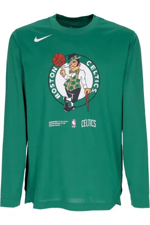 Nike Top, Herre, Grøn, S, Polyester, Boston Celtics Langærmet T-shirt