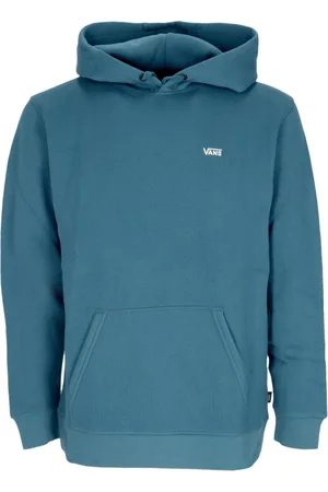 Vans Sweathshirts & Hoodies, Herre, Blå, L, Bomuld, Midnight Hoodie med Kængurulomme