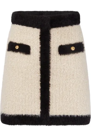 Nina Ricci Nederdel, Dame, , L, Tweed, Tweed A-Line Mini Nederdel