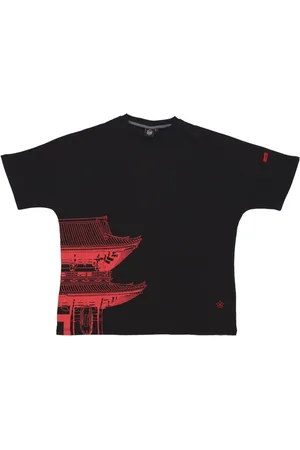 DOLLY NOIRE Top, Herre, Lyserød, S, Bomuld, Tokyo Kimono Tee Magenta Herre T-shirt