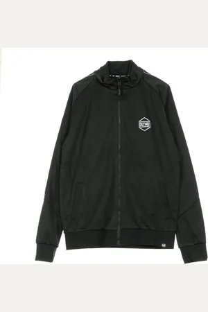 DOLLY NOIRE Jakke, Herre, Sort, S, Stribet Tracksuit Jakke Sort