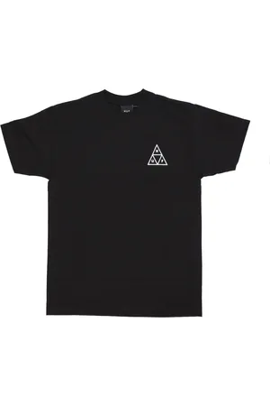Huf Top, Herre, Sort, S, Bomuld, Triangle Tee Sort Kortærmet T-shirt