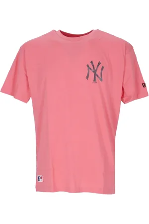 New Era Top, Herre, Lyserød, S, Bomuld, MLB Bagkrop Udfyld Print Tee