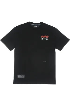 DOLLY NOIRE Top, Herre, Sort, S, Bomuld, Sort Skip Foss Tee Kortærmet