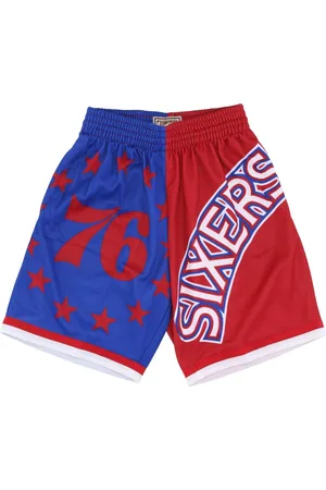 Mitchell & Ness Sport, Herre, Blå, S, Polyester, NBA Big Face Basketball Shorts