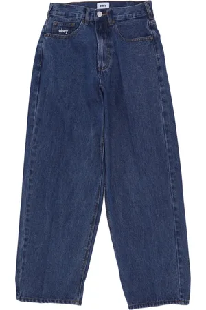 Obey Jeans, Herre, Blå, W34, Denim, Baggy Denim Stonewash Indigo Herre Jeans