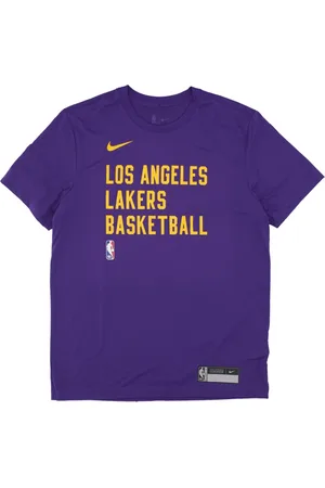 Nike Top, Herre, Lilla, XL, Polyester, Los Angeles Lakers NBA Tee