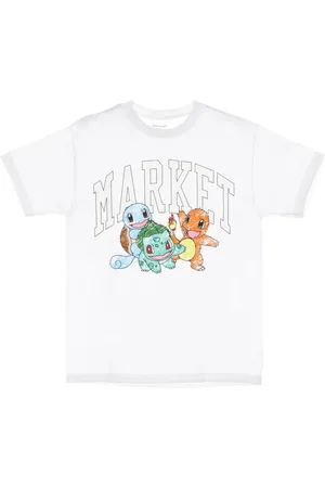 MARKET Top, Herre, Hvid, M, Bomuld, Pokemon UV Tee T-Shirt