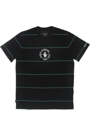 Element Top, Herre, Sort, XL, Bomuld, Stribet Tee Herre T-shirt