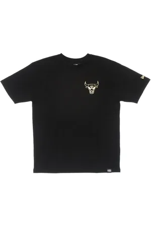 New Era Sport, Herre, Sort, XS, Bomuld, Chicago Bulls Metallic Print Tee