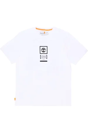 Timberland Top, Herre, Hvid, XL, Bomuld, Camo Tee Hvid Kortærmet T-shirt