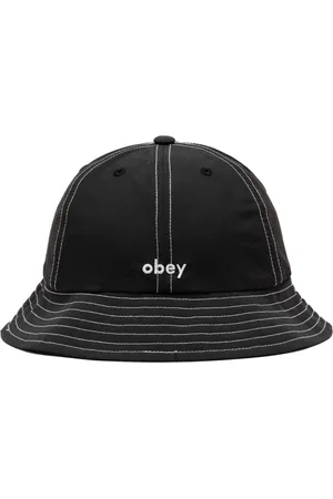 Obey Tilbehør, Herre, Sort, ONE SIZE, Nylon, Nylon Unstructured Bucket Hat