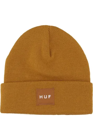 Huf Tilbehør, Herre, , ONE SIZE, Uld, Ribbet Beanie Hat Sæt Latte