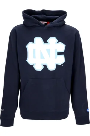 Mitchell & Ness Sweathshirts & Hoodies, Herre, Blå, XL, Bomuld, North Carolina Tar Heels Logo Hoodie