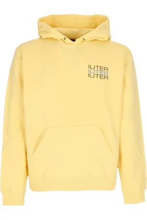 IUTER Sweathshirts & Hoodies, Herre, Gul, L, Bomuld, Skull Spine Hættetrøje Letvægts Sweatshirt