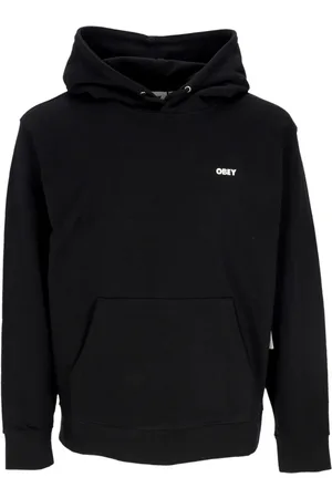 Obey Sweathshirts & Hoodies, Herre, Sort, XL, Bomuld, Letvægts hættetrøje i fransk terry